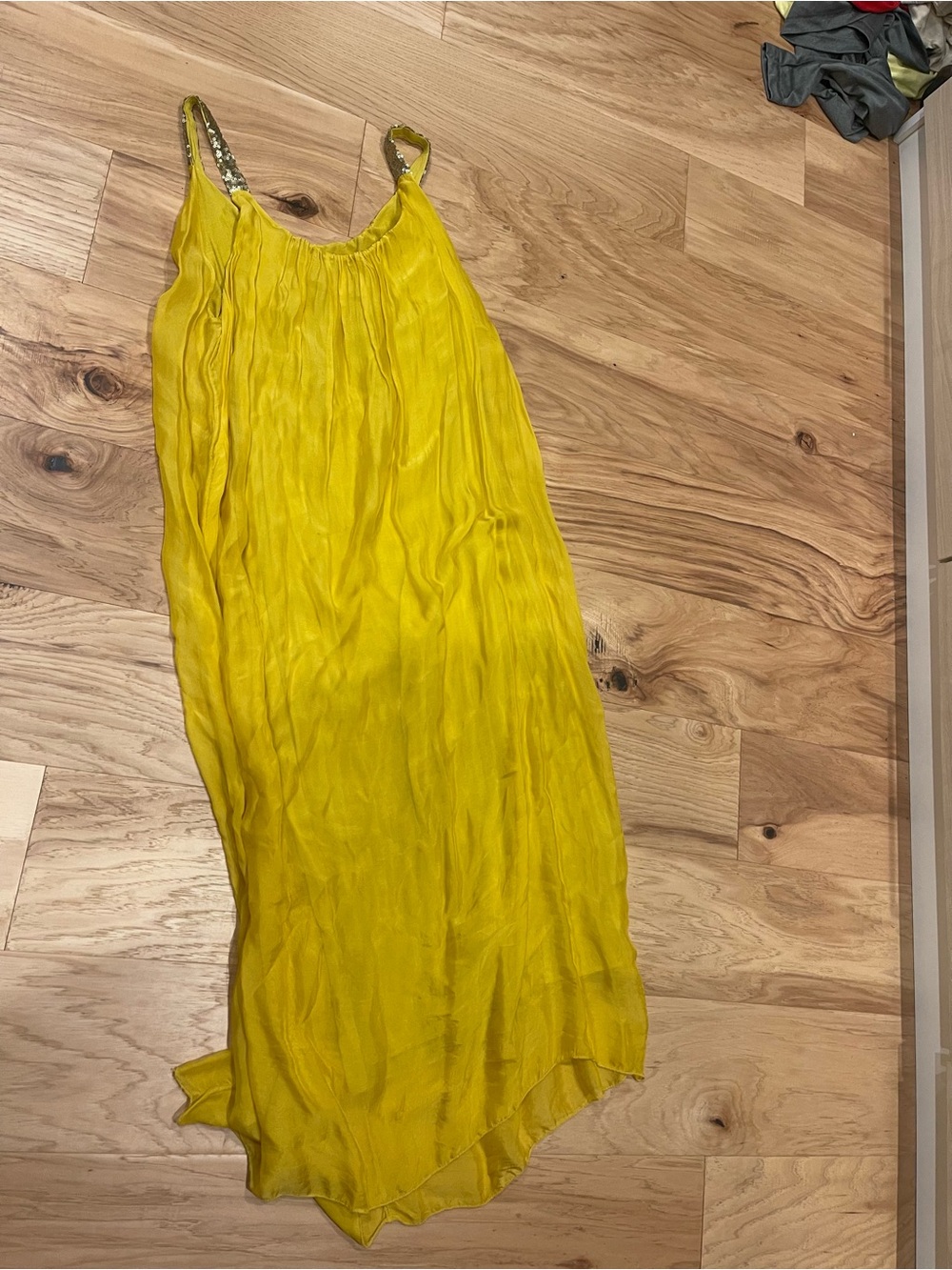 Yellow Sleeveless Maxi Dress